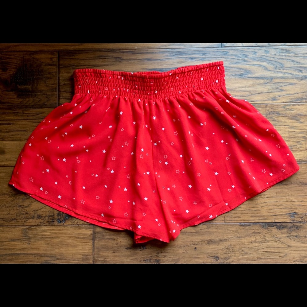 Red Shorts with Stars